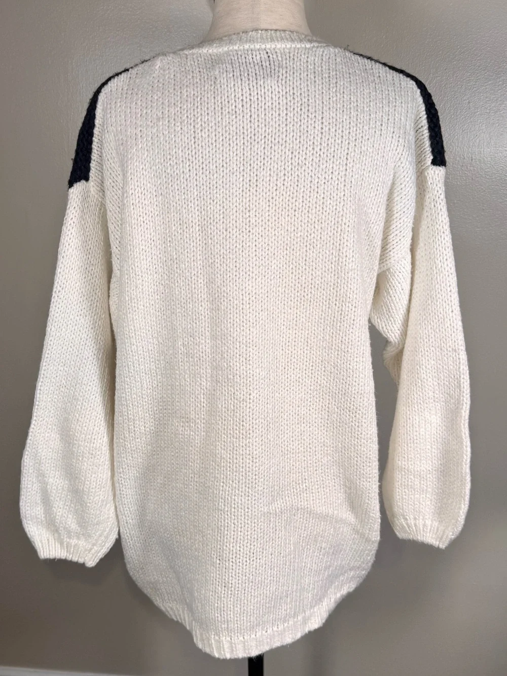 Vintage Casual Corner Hand Knit Pumpkin Halloween Ghosts Teacher Sweater Sz S - Picture 7 of 11